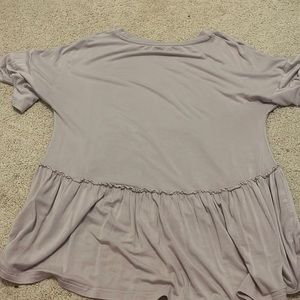 Pinkish shirt with ruffles S